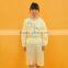 Spunlace nonwoven yellow impervious disposable isolation gowns