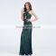2017 newest special cutting elegant fashion lace evening dress