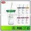 promotional 16oz bpa free insulated acrylic mug with straw
