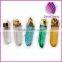 2015 hot selling natural druzy quartz point pendant with silver and gold frame