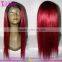 High Quality Full Hand Made Virgin European Hair Ombre Wig 1B/Burg Ombre Full Lace Wig