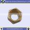 Hex brass nut with thread inside made by Ningbo Jiaju / wheel nut/ round head bolts