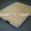 Inflatable air bed mattress with flocked pvc and quick up pump coil construction for maximum support and confort