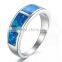 HY Fashion jewelry rhodium plated 925 silver jewelry Belt Buckle opal ring for Women