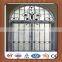 Wrought iron and galvanized steel window grill design