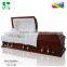 JS-A146 luxury adult wooden casket supplier
