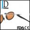 brown tint lenses retro round sun shade glasses dark lenses carbon fiber sunglasses