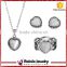 Fashion Inlay Opal Stone Jewelry Set