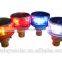 yellow solar led strobe warning light