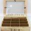 wooden display tea box,tea bags wood box,nature wood tea box