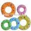 Multi styles inflatable PVC donut swim ring, cartoon customized baby swim ring