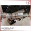 Floor Standing Metal Frame Plywood Made Shoes Shop Display Stand