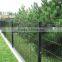 3D metal fence panel/industrial fence panels/ RAL 6005 Green Welded Fence Panel with triangle bends