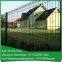 Green welded fence iron dividing panels for garden