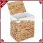 Environmetal natural water hyacinth woven home or hotel laundry basket