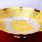 Low cost and attractive promotional gift, corporate gift item gold and silver plated brass bowl