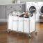 Vivinature chrome plating frame laundry sorter with 4 lift off sorters