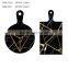 Gold line decorative Black marble cutting board set