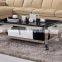 hot sale coffee table with silver stainless steel legs