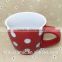 Stocked Cheap red Ceramic cup,Ceramic coffee cup , milk Mug