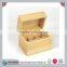 2016 Hot Sell Unfinished and Hinged cover pine wooden essential oil box 8 bottles