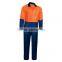 Custom Work uniform Orange 100% Cotton overalls workwear