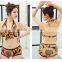 Stylish bathing suit swimwear for mature women three pieces bikini sets