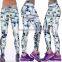 White fitness tights for trainning running gym leggings for women yoga pants