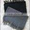 majored factory producing promotional red fleece scarf with fringe