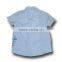 white yarn dyed check short sleeve shirt for boys