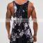 fashion streetwear digital printed high quality china factory wholesale cotton spandex custom sublimated fitted tank tops
