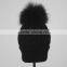 Myfur Stylish Pom Pom Winter Knit Hats Natural Real Raccoon Fur Balls Wholesale Custom Beanie Hat