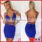 Women's Sexy Triangle Bra Backless Tops Bodycon Mini Skirt Suits Beach Dress