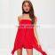 Strapless new trendy stylish clothing red adult woman romper