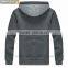 Fashion fleece pullover sweatshirt with hood and printing for man