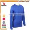 Custom Solid Color 100% Cotton Long Sleeve Mens Tee Shirt with OEM ODM