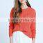 Branded Ladies see-through loose pullover free crochet sweater pattern with custom wholesale