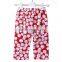 Wholesale hot sale in US market red white baseball children clothes capris Quality Choice