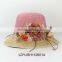 Large brim polyester straw hat