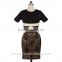 American and European lace dresses with a slit pencil skirt PS04