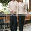 Cotton woven fabric for restaurant waiter waitress workwear uniforms
