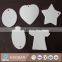 sublimation outdoor Christmas ceramic ornaments with hole hanging party or wedding decorations