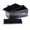 Cardboard black packaging gift box with lid for cufflinks and tie clip set