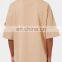 Mens Oversized Fit Tan Drop Shoulder Sleeve Pocket Sweatshirt