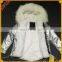 Genuine Raccoon Fur Jacket Whollesale Women Tops Parka