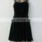 Woman's hot design black night dress