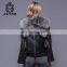 Whole gray real animal fur vest
