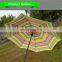 High quality fashional umbrella outdoor beach rainbow umbrella for sale