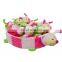 multi-color ladybug blossom basket 12 pc a set plush toy