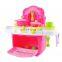 Nice design plastic kitchen kids toys with light and music